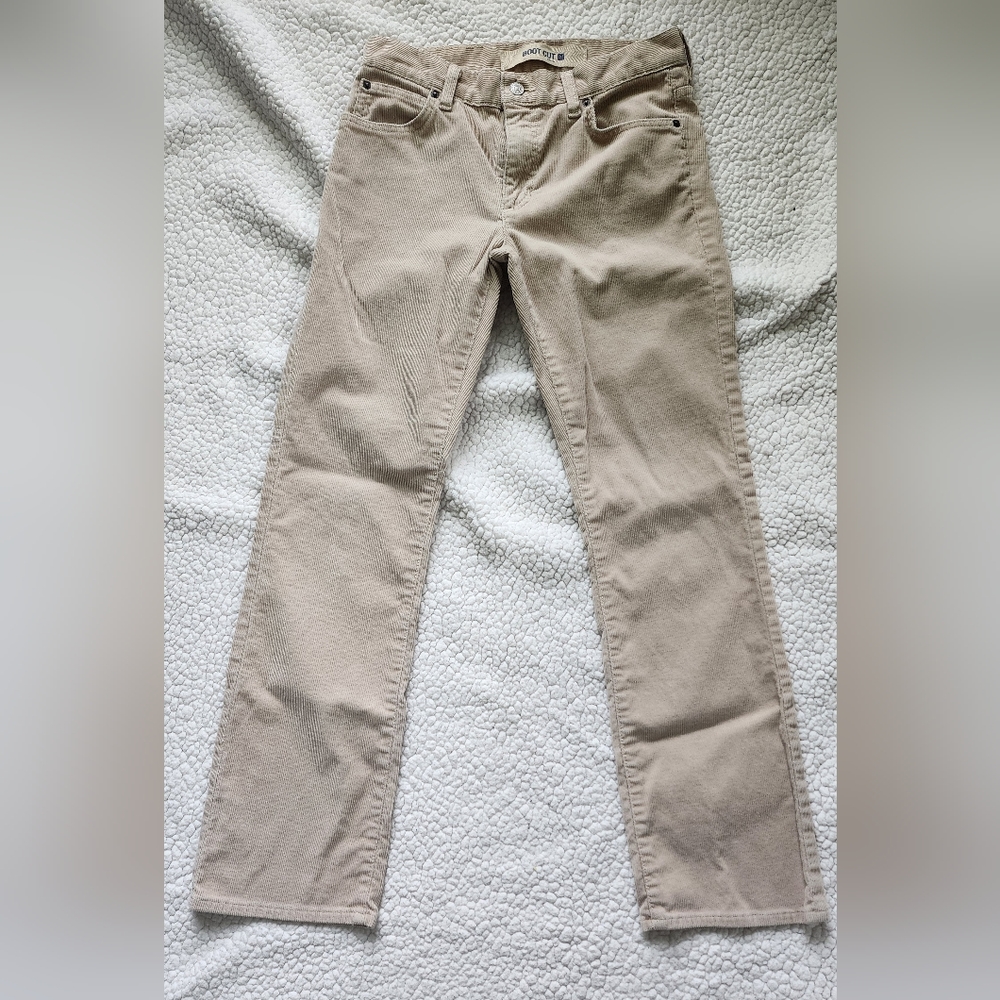 Gap Women's Corduroy Original Bootcut Jeans Size 6 Reg Tan